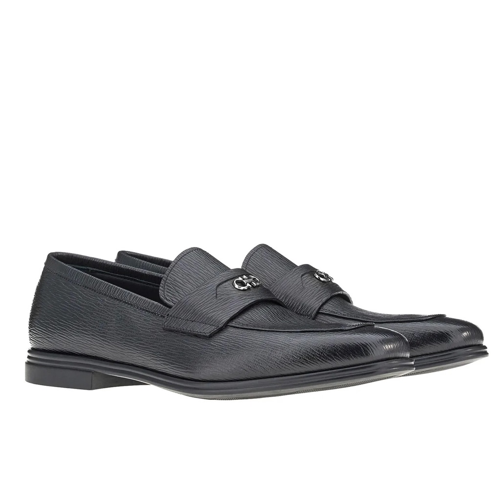 Brand New Msrp 795 Mens Salvatore Ferragamo Martin Gancini Leather Loafers
